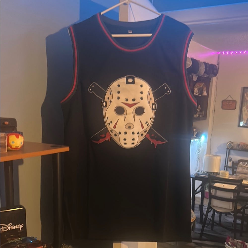 XL Extra Large Jason Voorhees, Friday the 13th, Graphic Jersey Tank Top